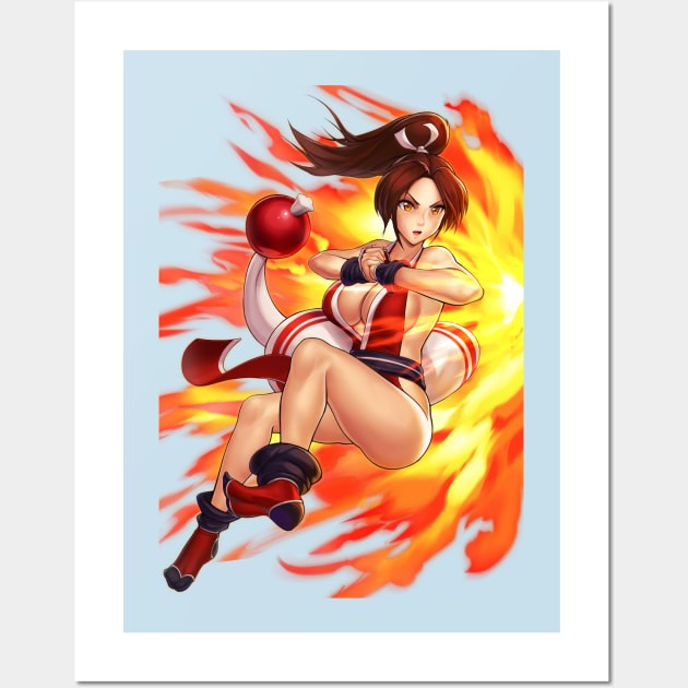 Mai Shiranui Wall Art by hybridmink